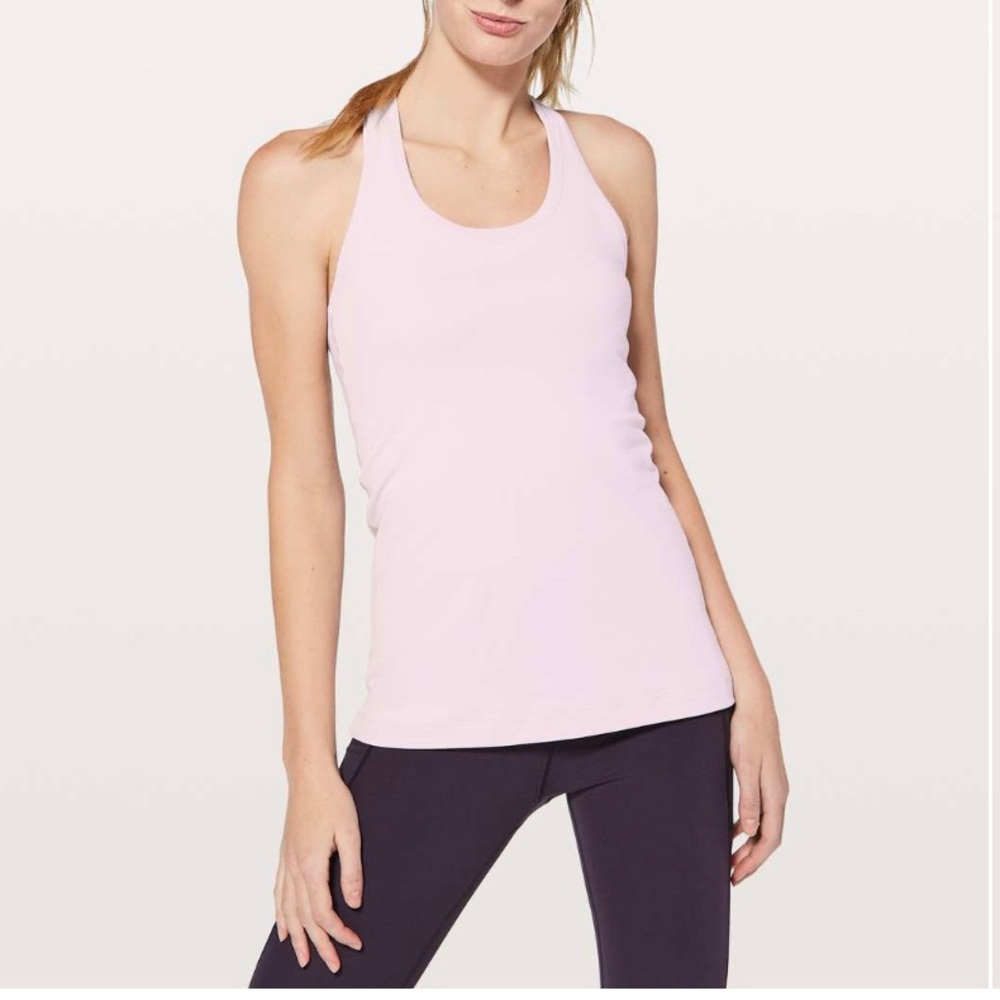 Lululemon tank cool racerback II pink size 6